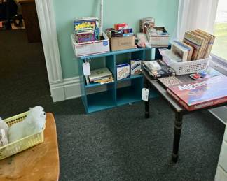 Children's Games, Toys, Books, Shelving, Child's Table and more!