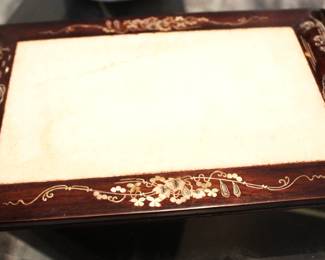 hand carve mother of pearl stand