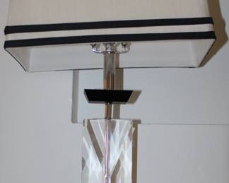 crystal heavy beautiful set of lamps