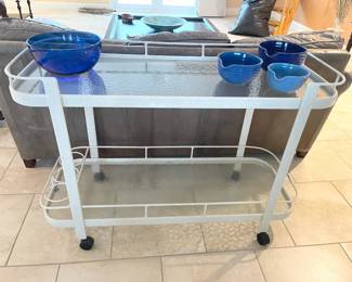 extra long bar cart