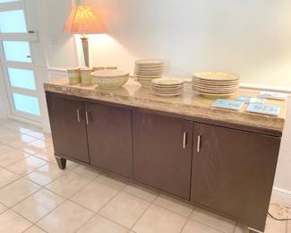 Beautiful marble top console!