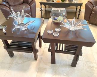 Baccarat centerpieces, left example is very rare!