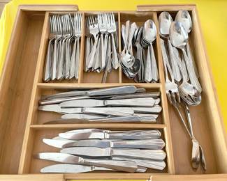Vintage stainless steel Reed & Barton (huge set), "Spire" collection