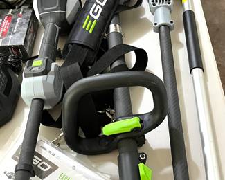 EGO Power tools with all the batteries and chargers for each!