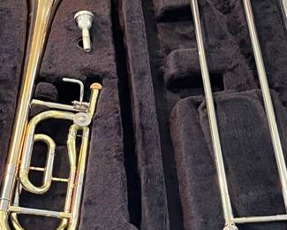 Great trombone by Jupiter! Sale has two, one for a beginner and the other for a more advanced player