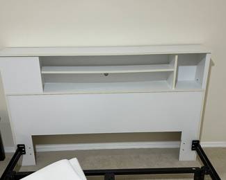 Headboard with shelves, full or queen, have two of them!