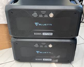 These are Bluetooth B300 Expansion Batteries that can be connected to up to 4 B300’s for total of 12,288Wh of power! Selling two!