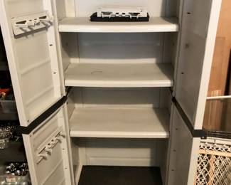 Interior of storage cabinet