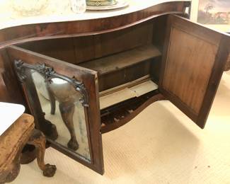 Sideboard showing off her antique construction