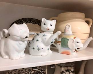 Cutest creamers ever! Dog, cat, and elephant