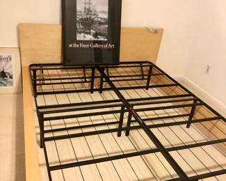 IKEA queen bed with mattress platform