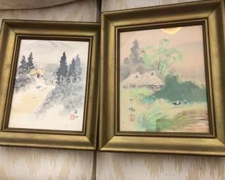 Asian style paintings