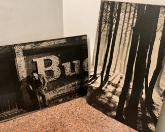 Vintage Bud ad and forest pic