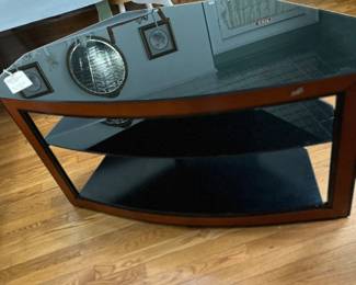 Large heavy metal TV stand