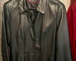 Anne Klein Leather Coat