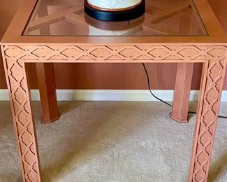 Italian Checkerboard Inlay Side Table