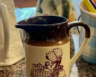 Holly Hobbie Stoneware Pitcher
