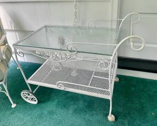 Wrought-Iron Bar Cart