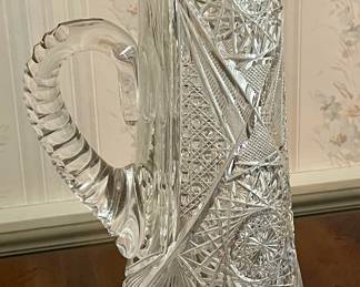 Cut Glass Pitcher