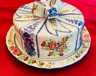 Covered Cake Plate by Andrea Sadek