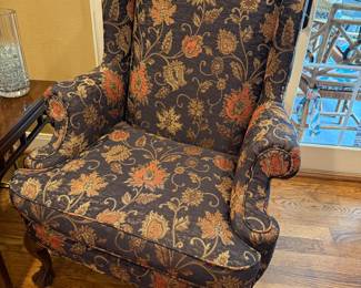 Floral Wingback Chairs