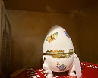 Herend Egg Trinket Box