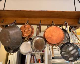 Pots & Pans (pot rack not for sale)