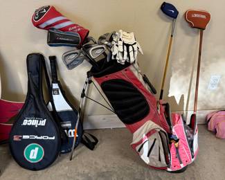 Golf Clubs, Tennis Raquets