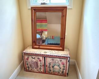 Painted Chest & Mirror