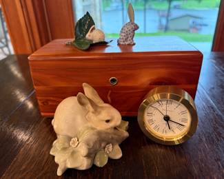 Llado Bunny, Tiffany Clock, Herend Bunnies