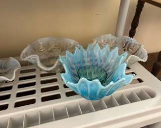 FOSTORIA BLUE BOWL