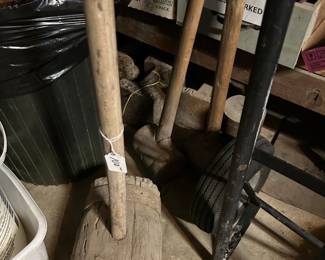 ANTIQUE WOODEN CIRCUS TENT MALLET
