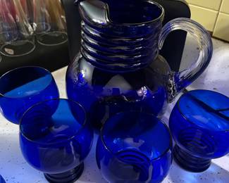 IMPERIAL GLASS SHAEFER COBALT BLUE