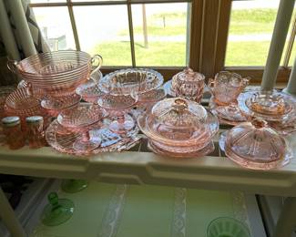 PINK DEPRESSION GLASS