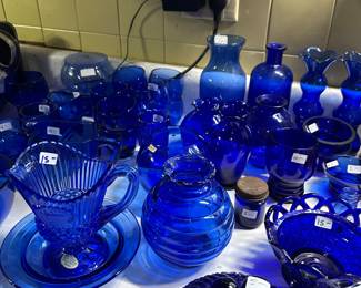 COBALT BLUE GLASSWARE