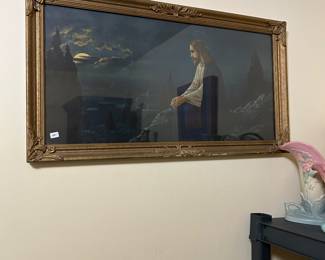 VINTAGE PRINT OF JESUS CHRIST ON MOUNT OLIVE