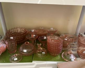 PINK DEPRESSION GLASSWARE