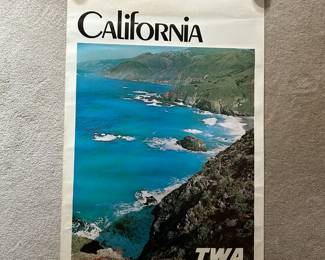 Original TWA Poster California