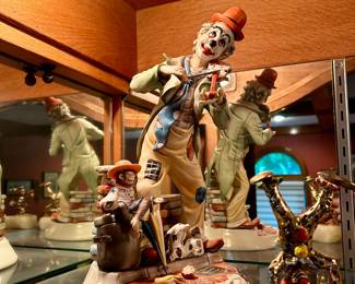Capodimonte Signed Clown