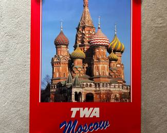 Original TWA Poster Moscow