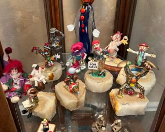 Ron Lee & Murano Clown Figures