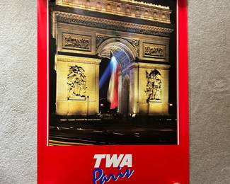 Original TWA Poster Paris