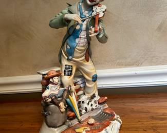 Capodimonte Signed Clown
