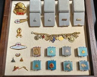 Loads of TWA Lapel pins & more
