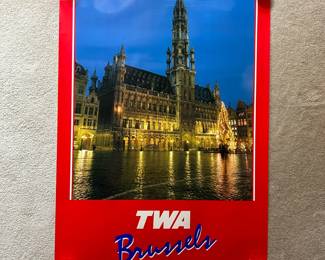 Original TWA Poster Brussels