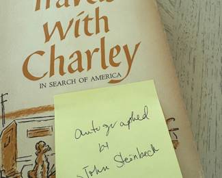 Autographed copy of Travels with Charley by John Steinbeck