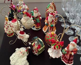 Radko and Waterford ornaments