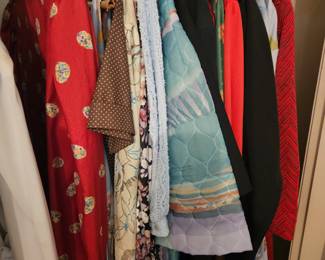 tons of vintage clothing