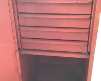 Attachment for rollaway tool chest with door