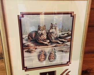 Native American Wolf Print 23” x 18”
$15